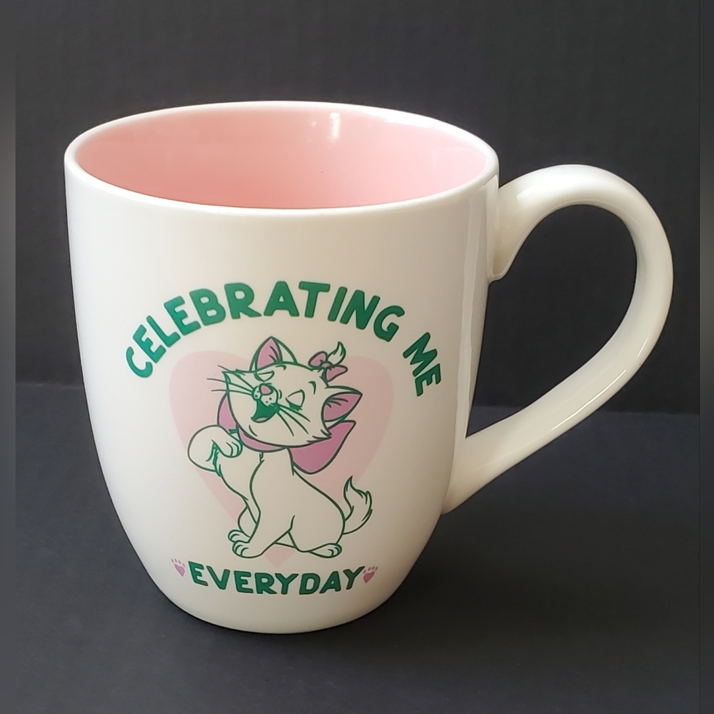 Disney's The Aristocat's Marie Ceramic White and Pink Cat Mug